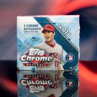 2018 Topps Chrome Baseball Jumbo Box with (12) Packs at PristineAuction.com