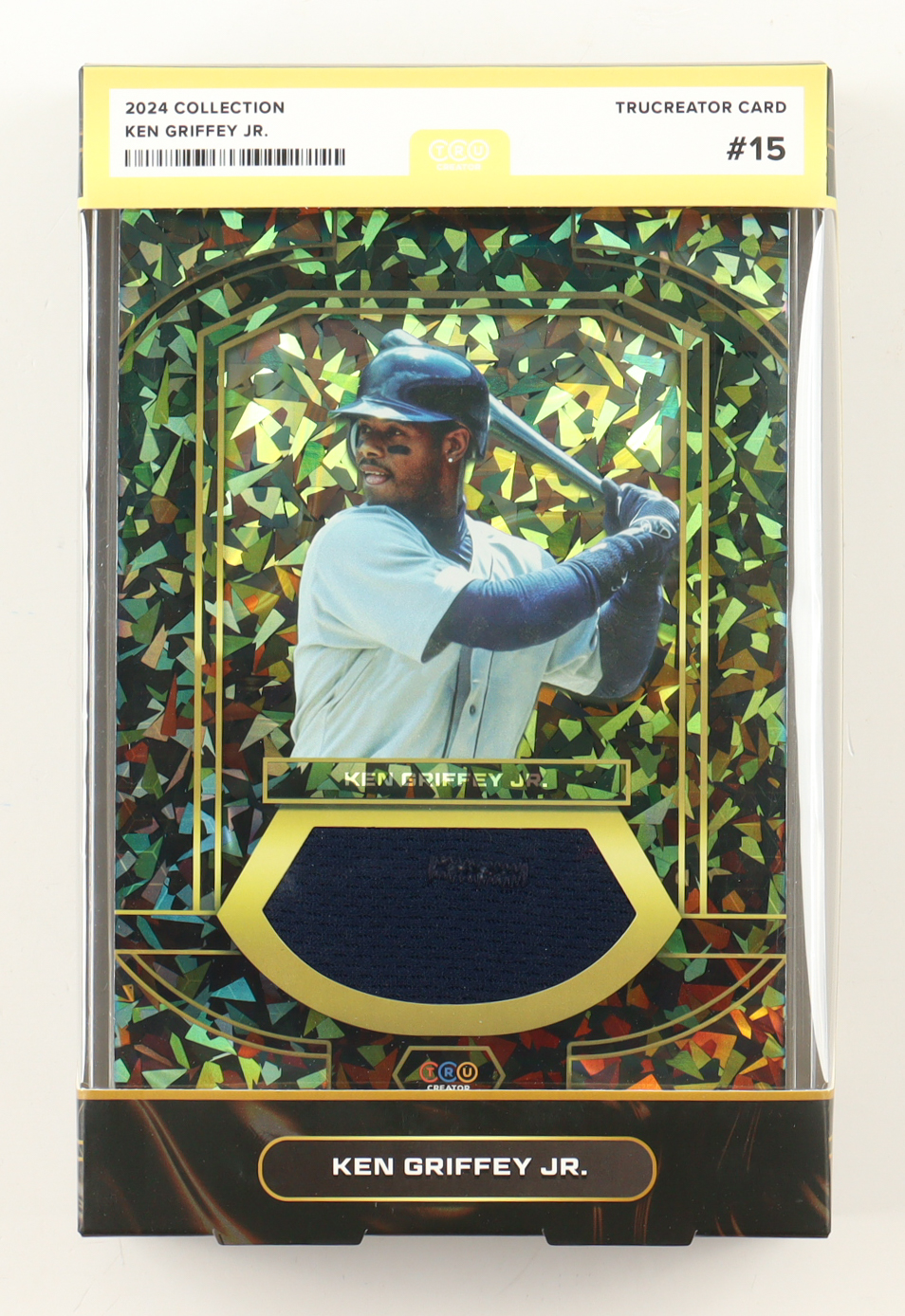 Ken Griffey Jr. 2024 TruSport Jumbo Trucreator Cracked Ice #15 #JC-KGJ JSY at PristineAuction.com Ken Griffey Jr. 2024 TruSport Jumbo Trucreator Cracked Ice #15 #JC-KGJ JSY at PristineAuction.com