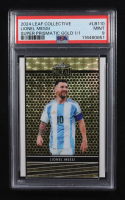 Lionel Messi 2024 Leaf Collective Leaf Super Prismatic Gold #LB110 #1/1 (PSA 9) at PristineAuction.com