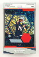 Drake Maye 2024 TruSport Jumbo Trucreator Cracked Ice #10 #JC-DM JSY RC at PristineAuction.com