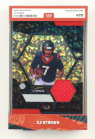 C.J. Stroud 2024 TruSport Jumbo Trucreator Cracked Ice #9 #JC-CS JSY at PristineAuction.com