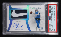 Zach Wilson 2021 Panini Flawless Collegiate Flawless Rookie Patch Autographs Brand Logo #3 #1/1 RC (PSA 8) at PristineAuction.com