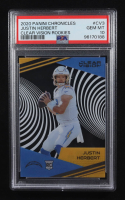 Justin Herbert 2020 Panini Clear Vision Rookies #3 RC (PSA 10) at PristineAuction.com