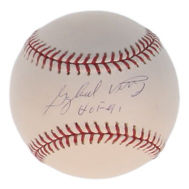 Gaylord Perry Signed OML Baseball Inscribed "HOF 91" (MLB & Steiner) at PristineAuction.com Gaylord Perry Signed OML Baseball Inscribed "HOF 91" (MLB & Steiner) at PristineAuction.com