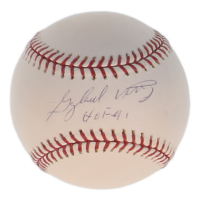 Gaylord Perry Signed OML Baseball Inscribed "HOF 91" (MLB & Steiner) at PristineAuction.com