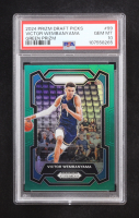 Victor Wembanyama 2024 Prizm Draft Picks Green Prizm #99 (PSA 10) at PristineAuction.com