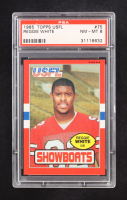 Reggie White 1985 Topps USFL #75 RC (PSA 8) at PristineAuction.com