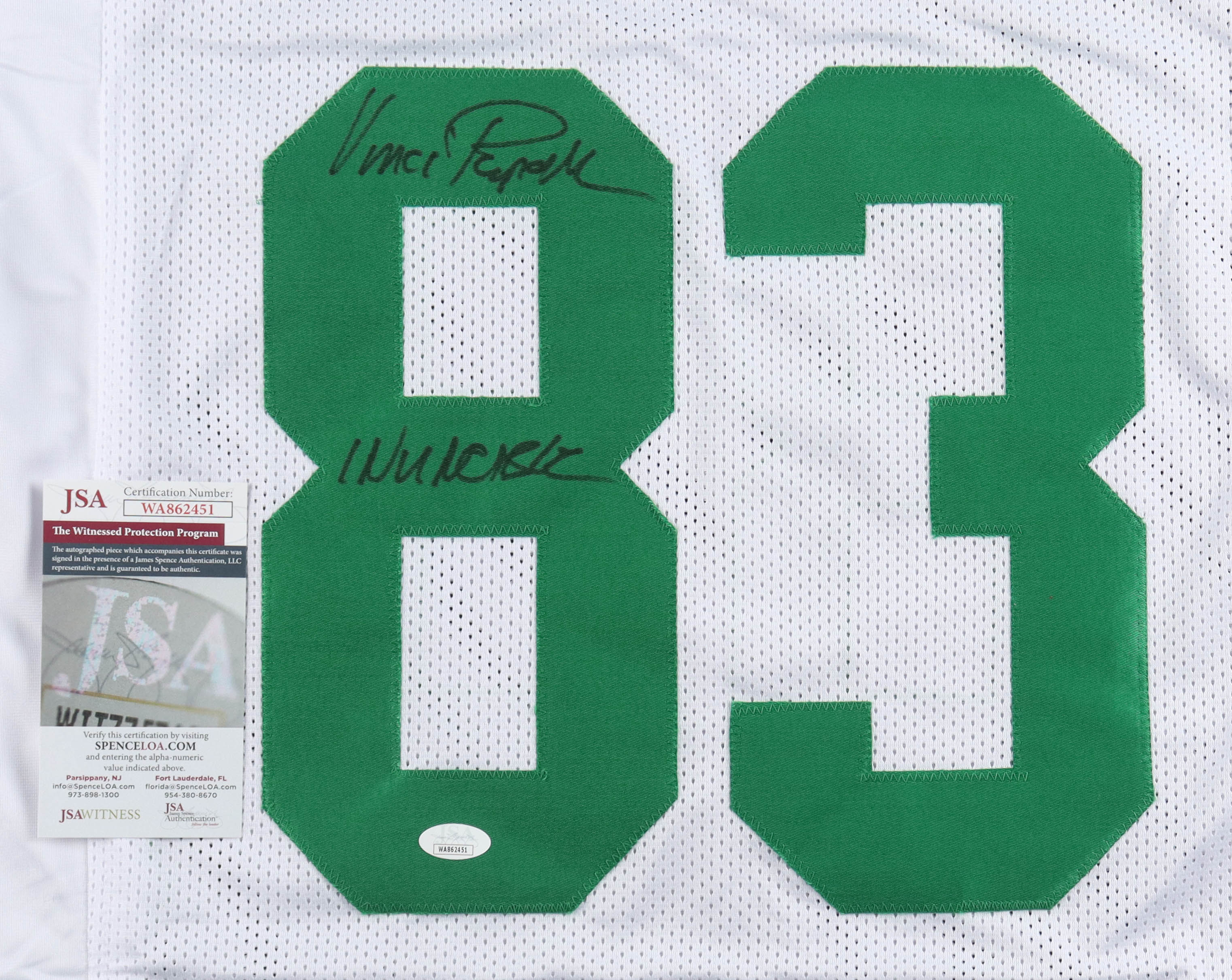 Vince Papale Signed Jersey Inscribed "Invincible" (JSA) at PristineAuction.com Vince Papale Signed Jersey Inscribed "Invincible" (JSA) at PristineAuction.com