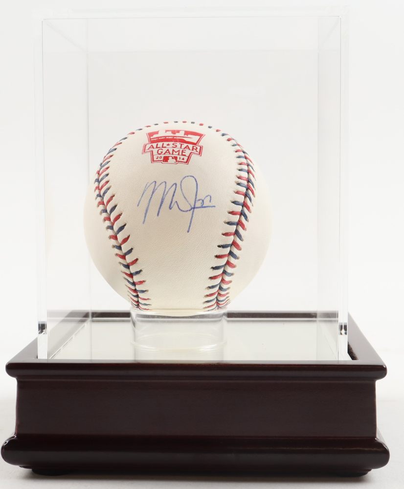 Mike Trout Signed 2014 All-Star Game Logo Baseball with Display Case (PSA) at PristineAuction.com Mike Trout Signed 2014 All-Star Game Logo Baseball with Display Case (PSA) at PristineAuction.com