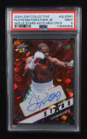 Floyd Mayweather Jr. 2024 Leaf Collective Gold Leaf Stars Autographs Crystal Orange #GLSFM1 #1/8 (PSA 9) at PristineAuction.com