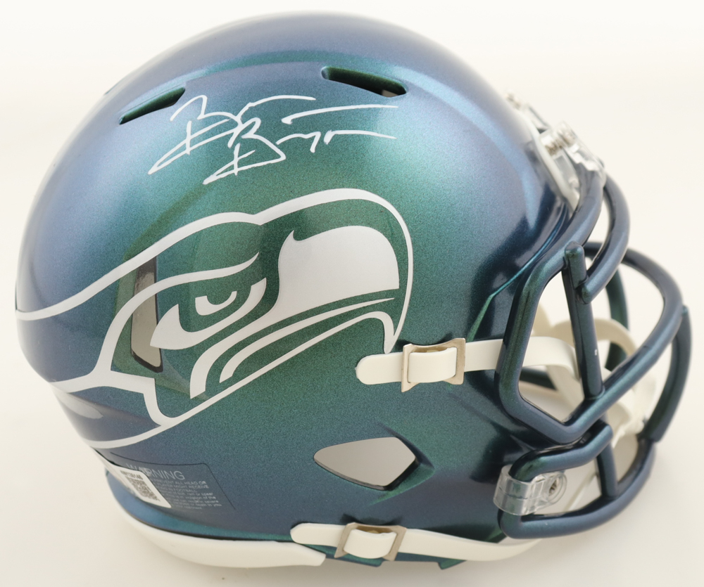 Brian Bosworth Signed Seahawks Rivalries Alternate Speed Mini Helmet (Beckett) at PristineAuction.com Brian Bosworth Signed Seahawks Rivalries Alternate Speed Mini Helmet (Beckett) at PristineAuction.com