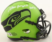 Steve Largent Signed Seahawks Rave Alternate Speed Mini Helmet Inscribed "HOF '95" (Beckett) at PristineAuction.com
