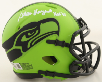 Steve Largent Signed Seahawks Rave Alternate Speed Mini Helmet Inscribed "HOF '95" (Beckett) at PristineAuction.com