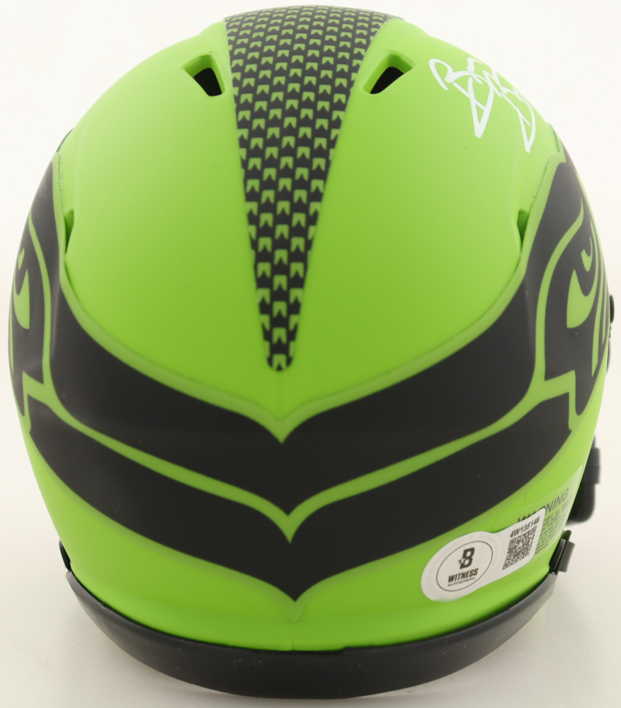 Brian Bosworth Signed Seahawks Rave Alternate Speed Mini Helmet (Beckett) at PristineAuction.com Brian Bosworth Signed Seahawks Rave Alternate Speed Mini Helmet (Beckett) at PristineAuction.com