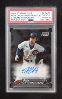 Pete Crow-Armstrong 2024 Stadium Club Chrome Autographs #SCCAPC RC (PSA | Auto Grade PSA 10) at PristineAuction.com