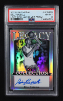 Bill Russell 2022 Leaf Metal Collection Legacy Signatures Prismatic Silver #LCABR5 #07/15 (PSA 8) at PristineAuction.com