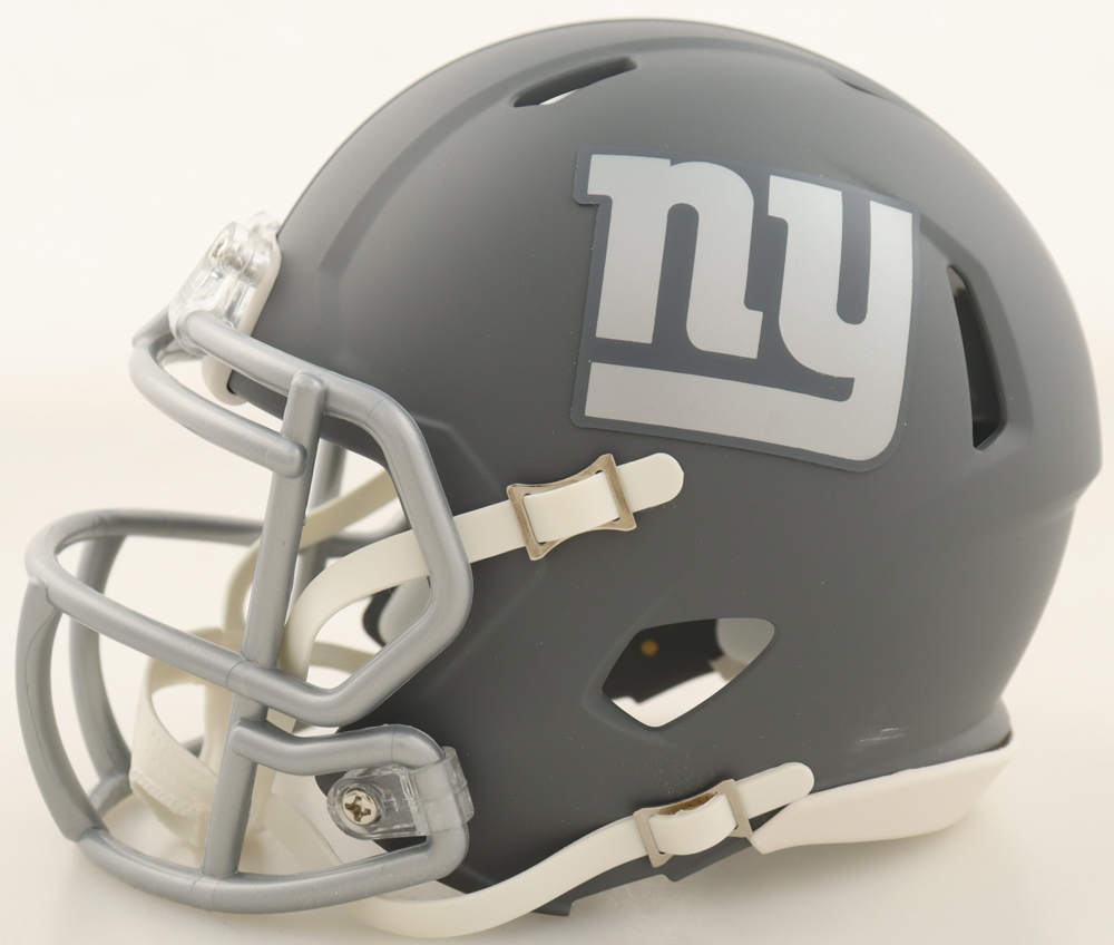 Lawrence Taylor Signed Giants Slate Alternate Speed Mini Helmet (Beckett) at PristineAuction.com Lawrence Taylor Signed Giants Slate Alternate Speed Mini Helmet (Beckett) at PristineAuction.com