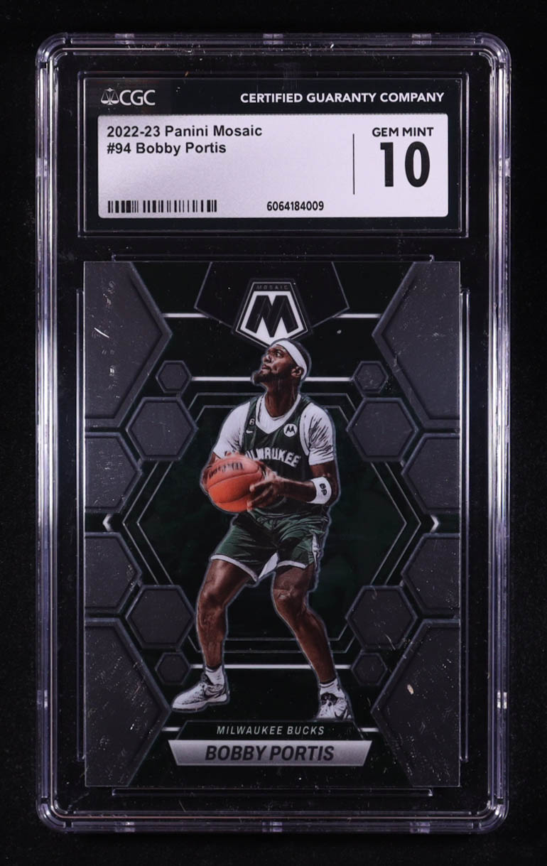 Bobby Portis 2022-23 Panini Mosaic #94 (CGC 10) at PristineAuction.com Bobby Portis 2022-23 Panini Mosaic #94 (CGC 10) at PristineAuction.com
