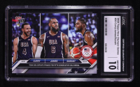 Stephen Curry / LeBron James / Kevin Durant 2024 Topps Now Olympic Games #26 (CGC 10) at PristineAuction.com