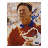 Steve Spurrier Signed Florida Gators 8x10 Photo Inscribed "Go Gators" (Beckett) at PristineAuction.com