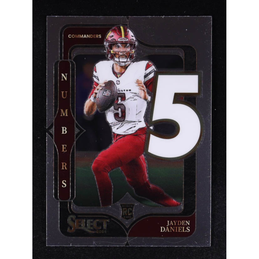 Jayden Daniels 2024 Select Select Numbers #23 RC at PristineAuction.com