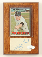 Whitey Ford Signed Cut Plaque Display (JSA) at PristineAuction.com
