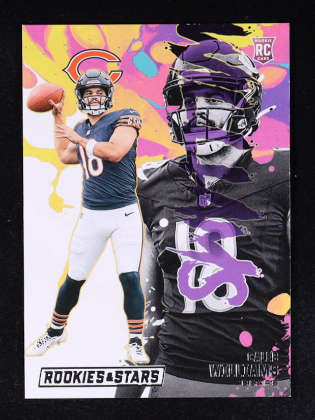 Caleb Williams 2024 Rookies and Stars Rookie Exclusive #1 RC at PristineAuction.com Caleb Williams 2024 Rookies and Stars Rookie Exclusive #1 RC at PristineAuction.com