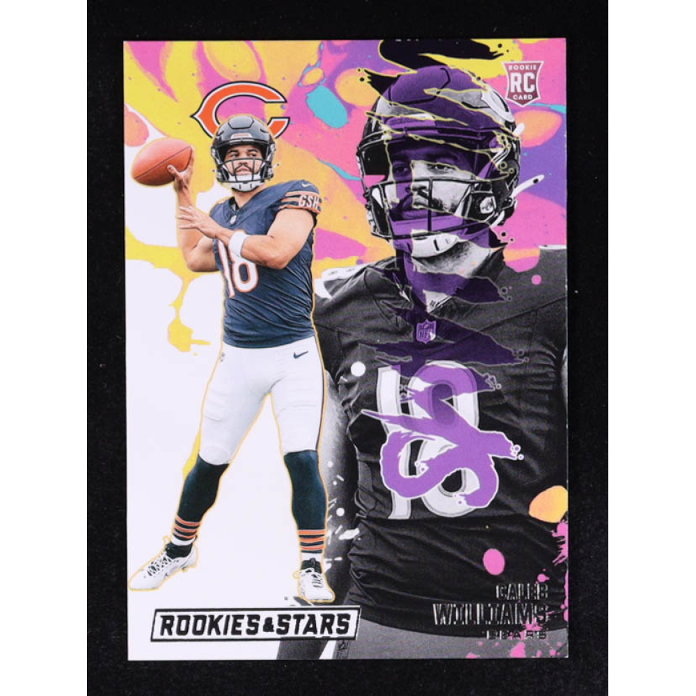 Caleb Williams 2024 Rookies and Stars Rookie Exclusive #1 RC at PristineAuction.com