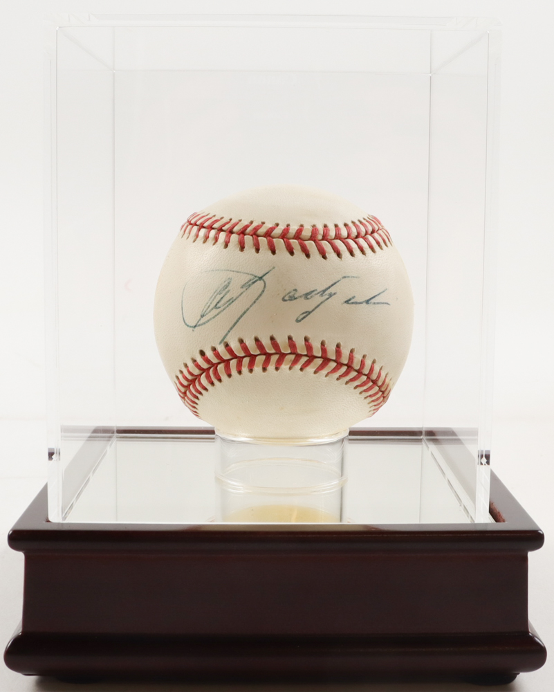 Carl Yastrzemski Signed OAL Baseball with Display Case (JSA) at PristineAuction.com Carl Yastrzemski Signed OAL Baseball with Display Case (JSA) at PristineAuction.com