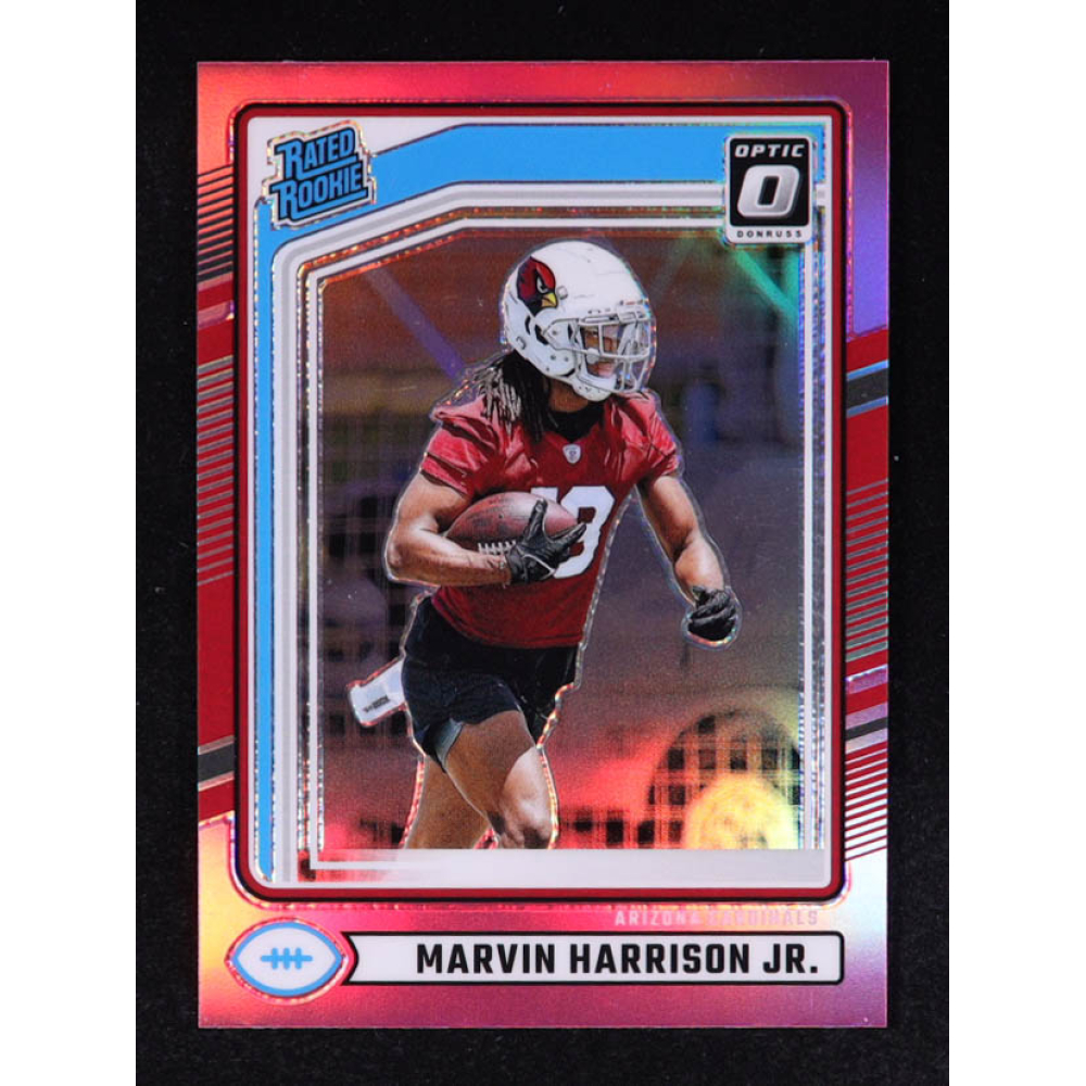 Marvin Harrison Jr. 2024 Donruss Optic Rated Rookies Preview Pink #393 RC at PristineAuction.com