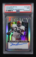 Jim Brown 2022 Leaf Metal Collection Legacy Signatures Prismatic Silver #LCAJB2 #09/25 (PSA 9) at PristineAuction.com