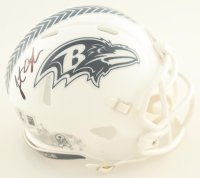 Jonathan Ogden Signed Ravens Salute to Service Alternate Speed Mini Helmet (Beckett) at PristineAuction.com