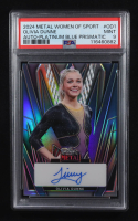 Olivia Dunne 2024 Leaf Metal Women of Sports Autographs Prismatic Platinum Blue #BAOD1 #2/4 (PSA 9) at PristineAuction.com
