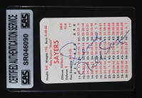 Gale Sayers Signed c. 1970s APBA Game Card Inscribed "Peace" (CAS) at PristineAuction.com
