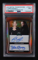 Emilia Clarke / Bella Ramsey 2024 Leaf Metal Thanksgiving Dual Autographs Pumpkin Pie #TDA12 #1/3 (PSA 9) at PristineAuction.com