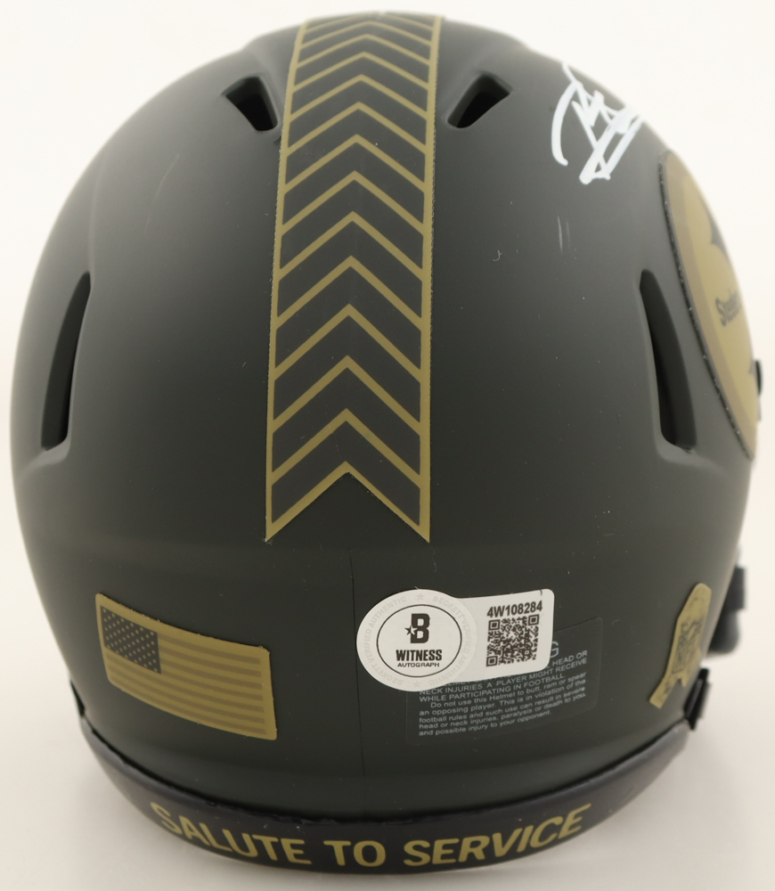 Rod Woodson Signed Steelers Salute to Service Alternate Speed Mini Helmet (Beckett) at PristineAuction.com Rod Woodson Signed Steelers Salute to Service Alternate Speed Mini Helmet (Beckett) at PristineAuction.com