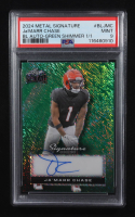 Ja'Marr Chase 2024 Leaf Metal Signature Series Green Shimmer #BLJMC #1/1 (PSA 9) at PristineAuction.com