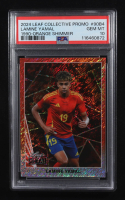 Lamine Yamal 2024 Leaf Collective Promo '90 Leaf Shimmer Orange #90B4 #029/299 RC (PSA 10) at PristineAuction.com