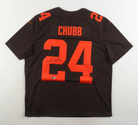 Nick Chubb Signed Browns Nike Authentic Jersey (Beckett) at PristineAuction.com