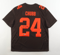 Nick Chubb Signed Browns Nike Authentic Jersey (Beckett) at PristineAuction.com
