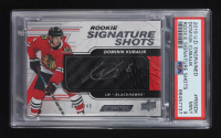 Dominik Kubalik 2019-20 Upper Deck Engrained Rookie Signature Shots #RSSDK #80/249 RC (PSA 9) at PristineAuction.com