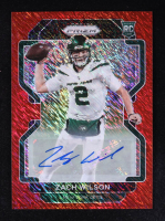 Zach Wilson 2021 Panini Prizm Rookie Autographs Prizms Red Shimmer #332 #10/35 RC at PristineAuction.com