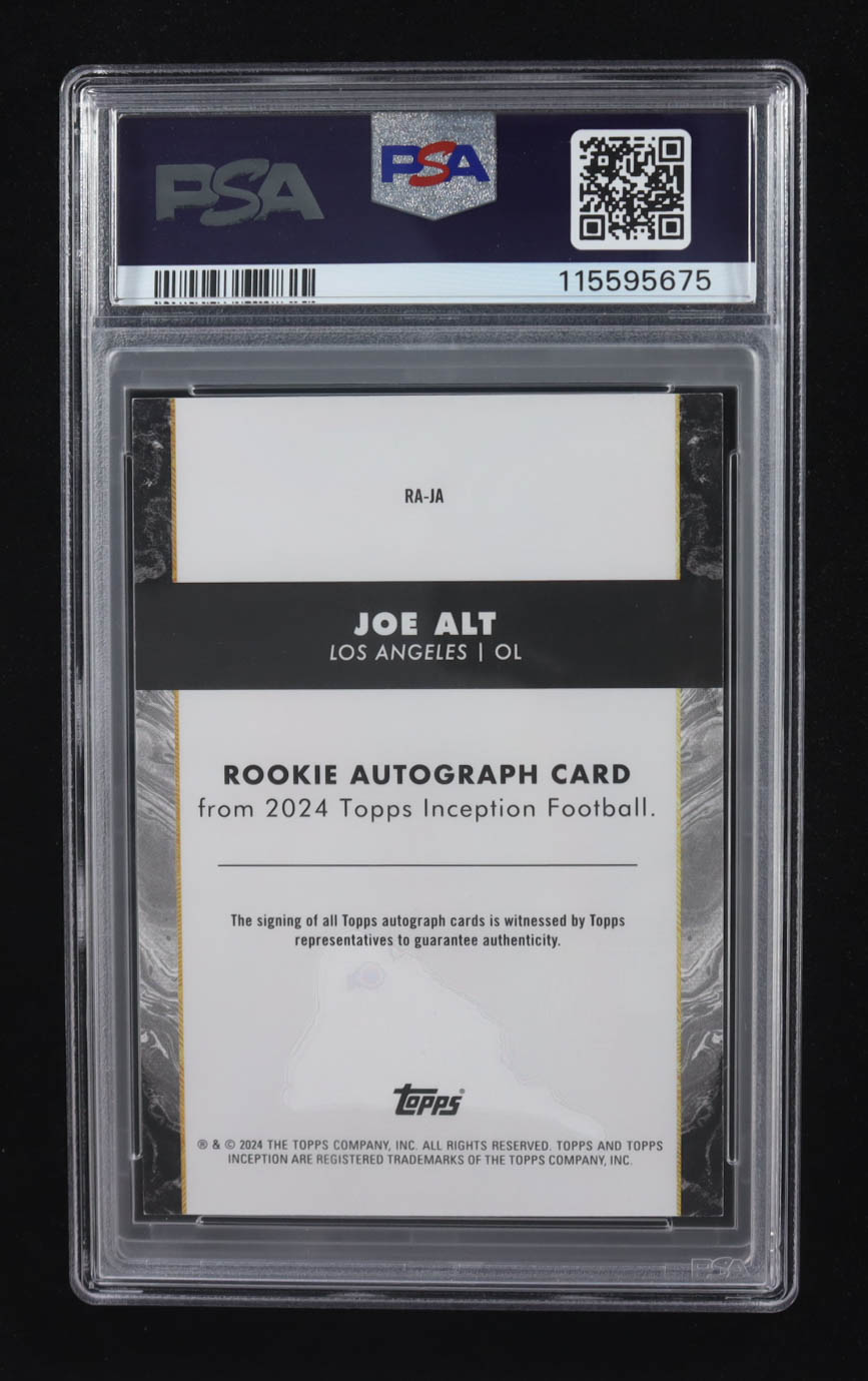 Joe Alt 2024 Topps Inception Rookie Autographs Purple #RAJA #103/125 RC (PSA 8) at PristineAuction.com Joe Alt 2024 Topps Inception Rookie Autographs Purple #RAJA #103/125 RC (PSA 8) at PristineAuction.com