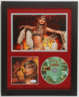 Taylor Swift Signed Custom Framed "The Life of a Showgirl" CD Album Insert Display with Disc (ACOA) at PristineAuction.com