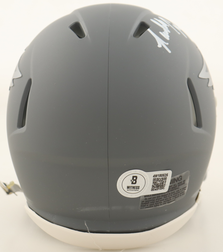 Randall Cunningham Signed Eagles Slate Alternate Speed Mini Helmet (Beckett) at PristineAuction.com Randall Cunningham Signed Eagles Slate Alternate Speed Mini Helmet (Beckett) at PristineAuction.com