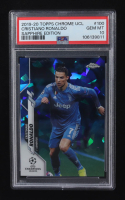 Cristiano Ronaldo 2019-20 Topps Chrome Sapphire UEFA Champions League #100 (PSA 10) at PristineAuction.com