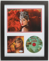 Taylor Swift Signed Custom Framed "The Life of a Showgirl" CD Album Insert Display with Disc (ACOA) at PristineAuction.com