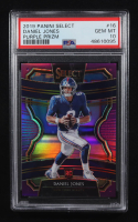 Daniel Jones 2019 Select Prizm Purple #16 #29/75 RC (PSA 10) at PristineAuction.com