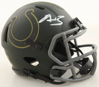 Edgerrin James Signed Colts Salute to Service Alternate Speed Mini Helmet (Beckett) at PristineAuction.com