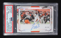 Joe Burrow 2020 Panini National Treasures Field Pass Rookie Signatures Holo Silver #1 #1/10 RC (PSA 8 | Auto Grade 10) at PristineAuction.com